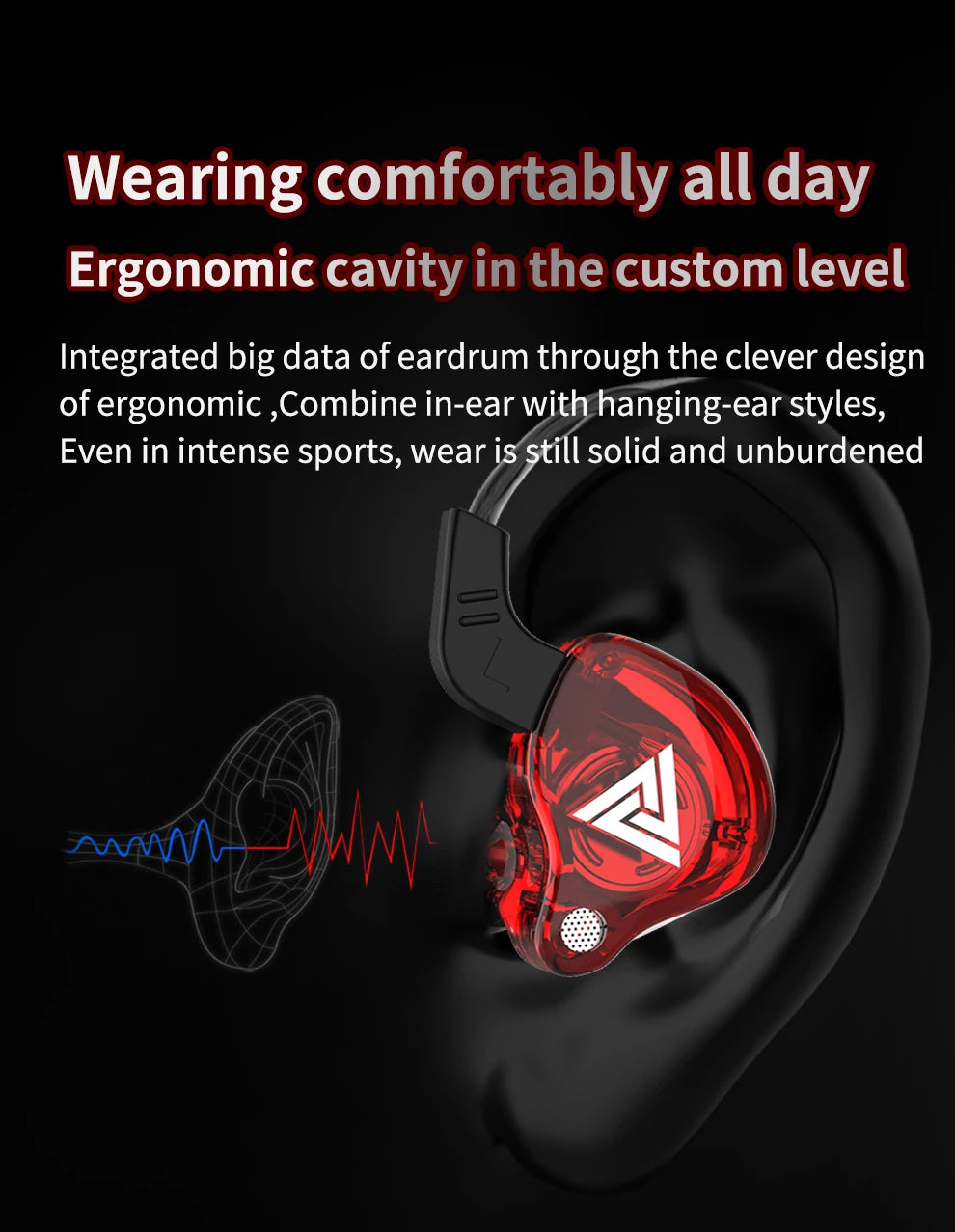 Experience immersive sound with these in-ear earphones featuring 6 dynamic driver units—offering stereo HIFI, deep subwoofer bass, a built-in mic, and perfect for sports and monitoring!