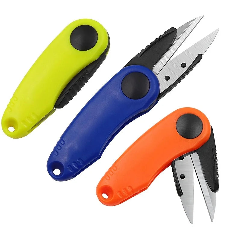 1pc Stainless Steel Fishing Scissors Foldable Fishing Line Cut Clipper Fish Use Scissors Accessories Fishing Gear Products