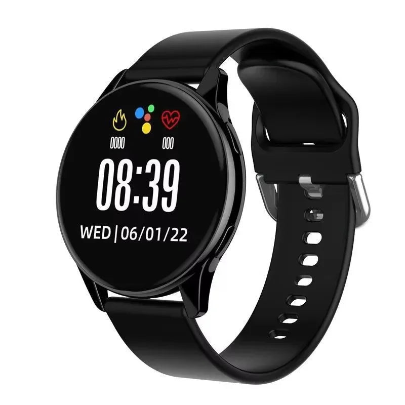 Track your sleep and stay connected in style with this round-display smartwatch for men and women, compatible with iOS and Android!