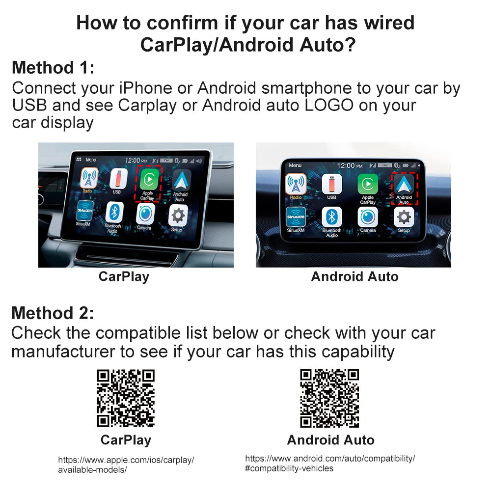 Wireless  Car Play Adapter for Apple & Android
