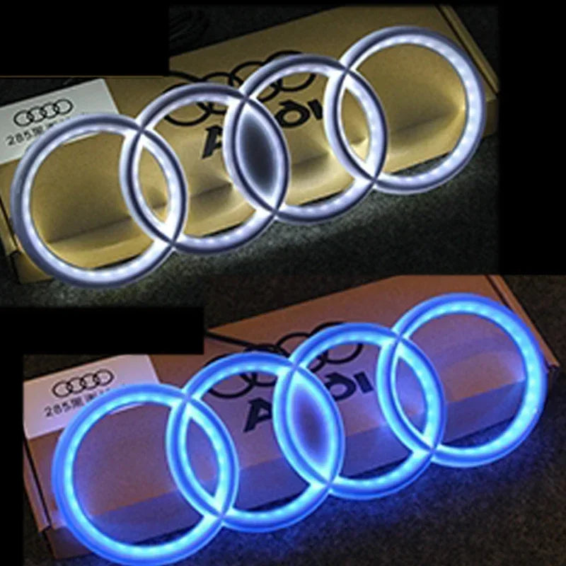 1pcsLED Car Dynamic Streamer Badge Light Front Grille Emblem for Audi Q7 Q8 S3 A1 A2 A3 A4 A5 A6 Q3 Q4 Q5 Q6 S5 S7 A7 Q