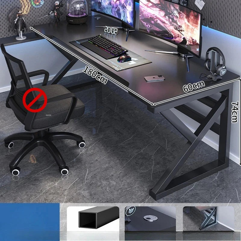 Computer Table Muebles Minimalist Dual Computer Desk Bedroom Home Office Modern Gaming Desk Foldable Study Table Chair Set