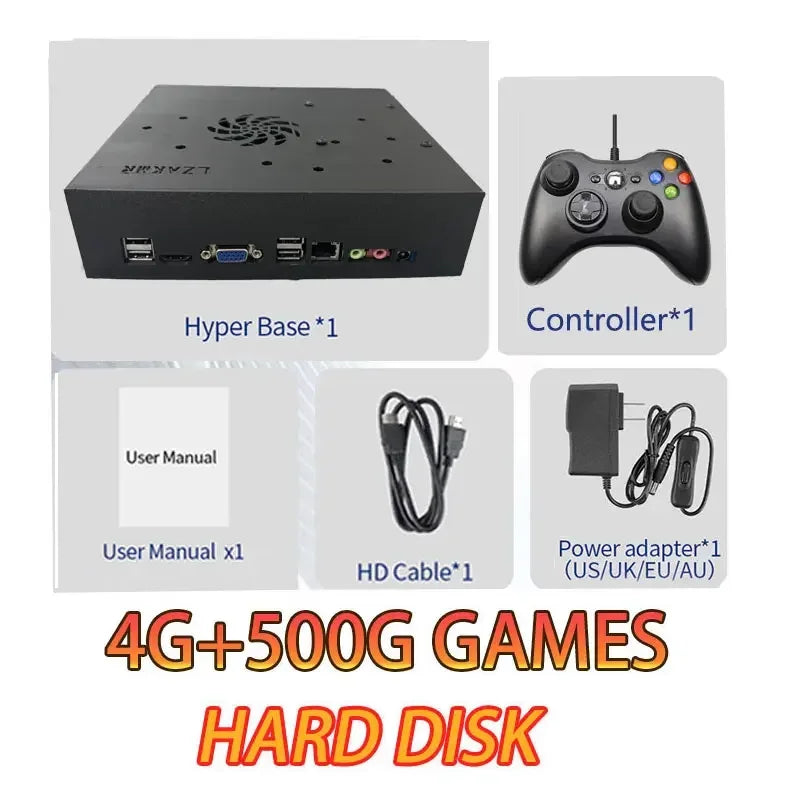 Retro Gaming Console 70000+ Games 500GB T8 Loaded For Wii PS2 DC PSP GAMECUBE Plug-and-Play On TV Windows 11 Children's Gift