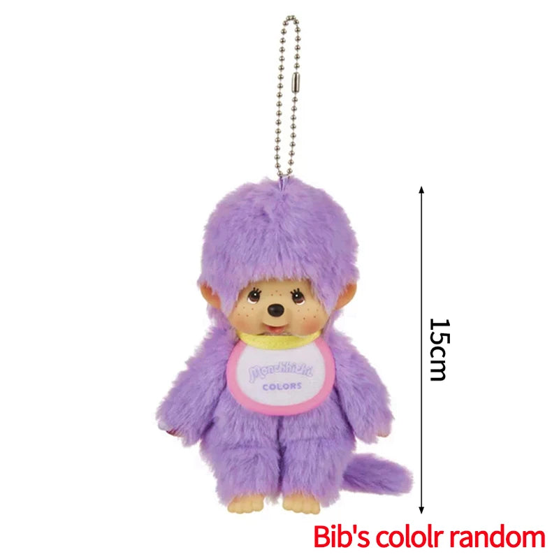 Monchhichi Plush Keychain Kawaii Monchichi Pendant Backpack Charms Cartoon Monchich Keyring Party Favor Gifts 키티 몬치치 モンチッチ