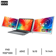 14 Inch Portable Monitor Dual screens For PC/Phone/PS4/PS5/Switch1/Switch2/Xbox 16:9 16:10 IPS FHD Screen Ship From US