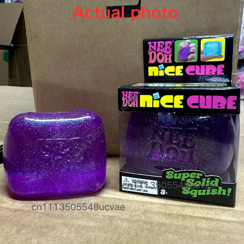 NeeDoh Nice Cube Series of Products Stress Relief Toy Soft Squeeze Fidget Cube for Kids & Adults  Anxiety Relief Sensory Toy