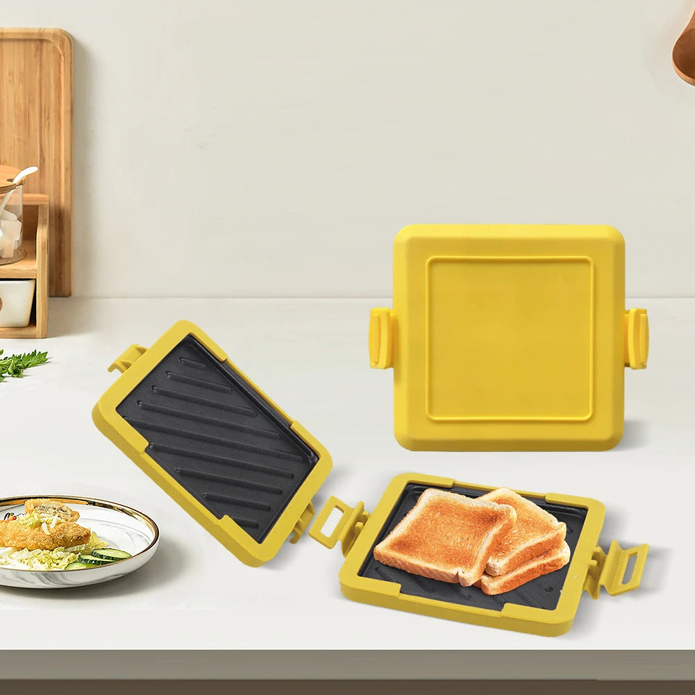 Microwave Toastie Maker No Electricity Microwave Sandwich Maker Time Saving Microwavable Toast Maker for Fast Breakfast