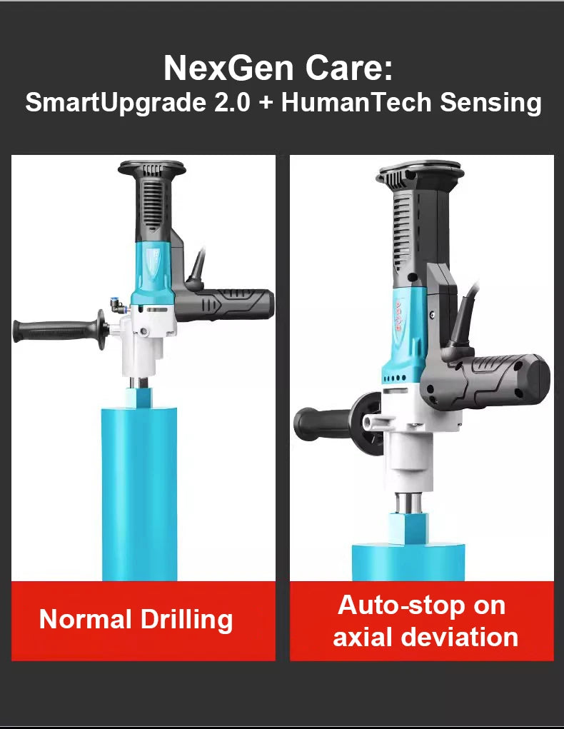 BODA Brushless Wet/Dry Drill 20-178mm , Water-Cooled Concrete Drill for Brick, Stone, Tile & Floor ,Professional Core Drilling