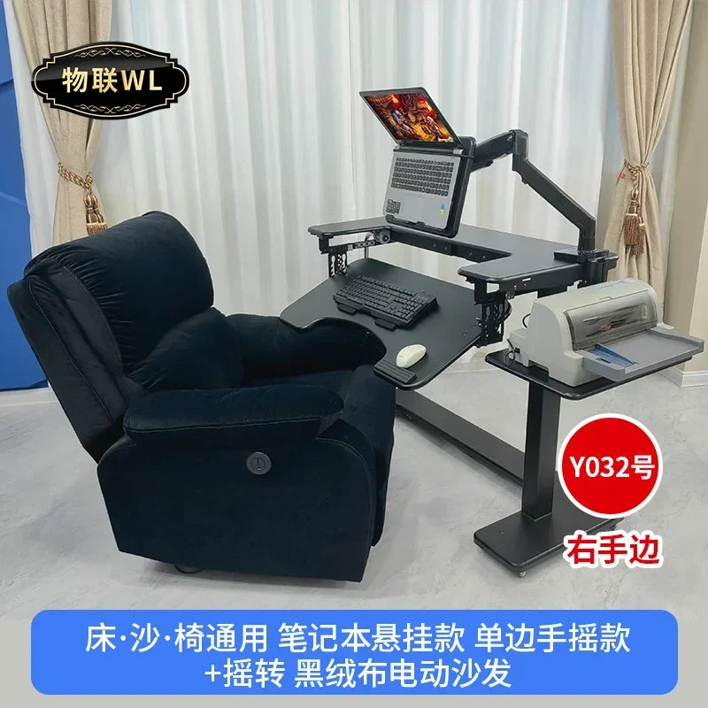 Computer desk bed notebook desktop computer desk bedside table lifting table lazy table cockpit suspension bracket