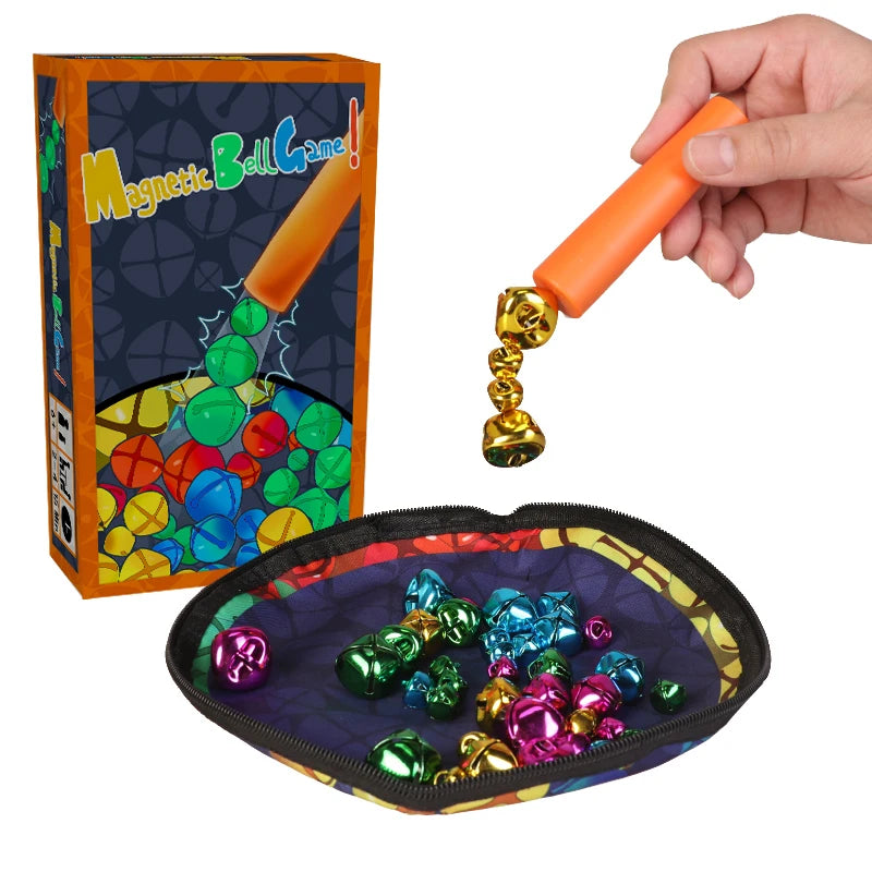 Interactive Magnetic Wand And Colorful Bell Parent-Child Sensory Magnetic Toy Portable Stress Reliever Children'sBoard Game Gift