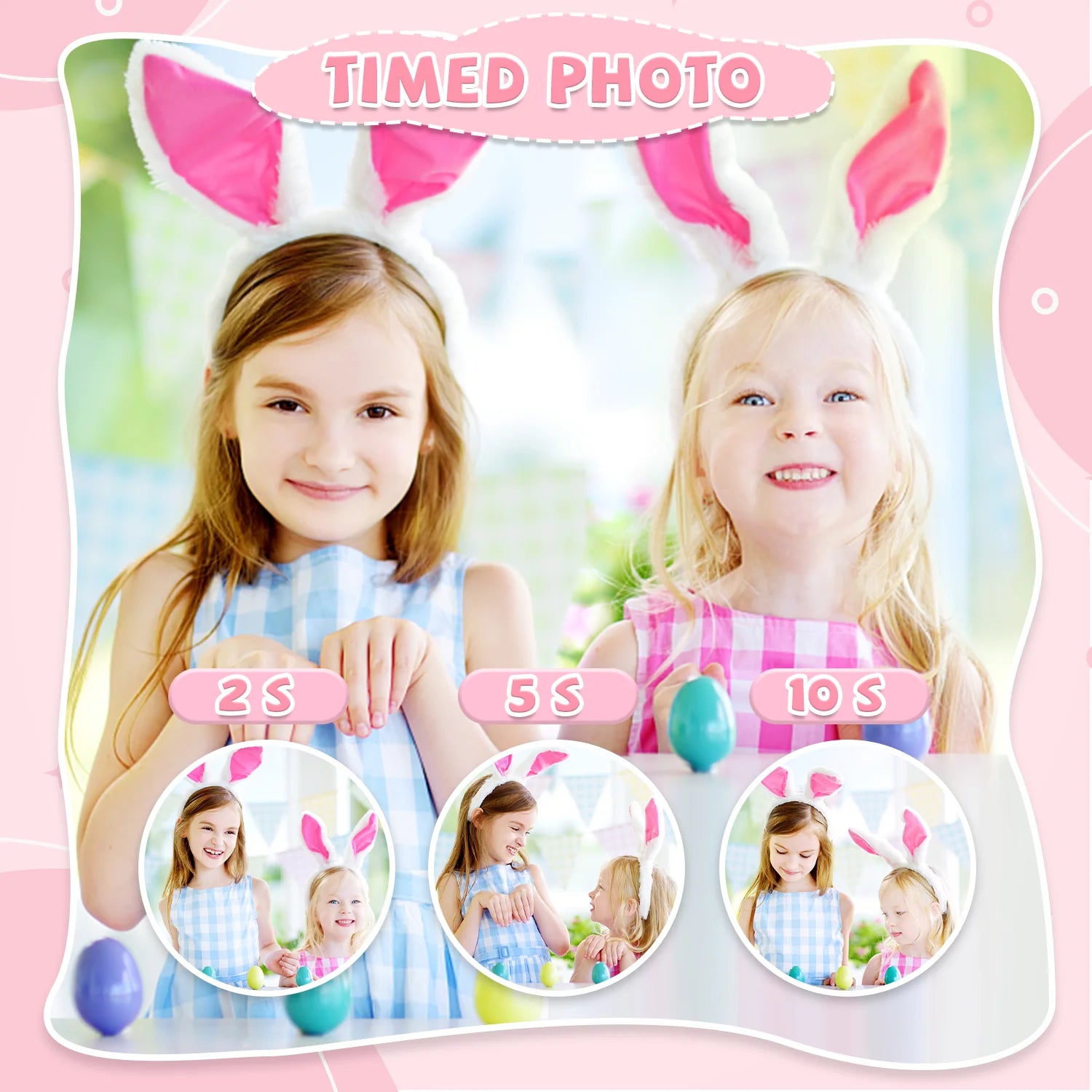 Capture every moment with this 1080P HD children’s digital video camera—featuring a 2.0-inch screen, perfect for toddlers to explore photography and video!