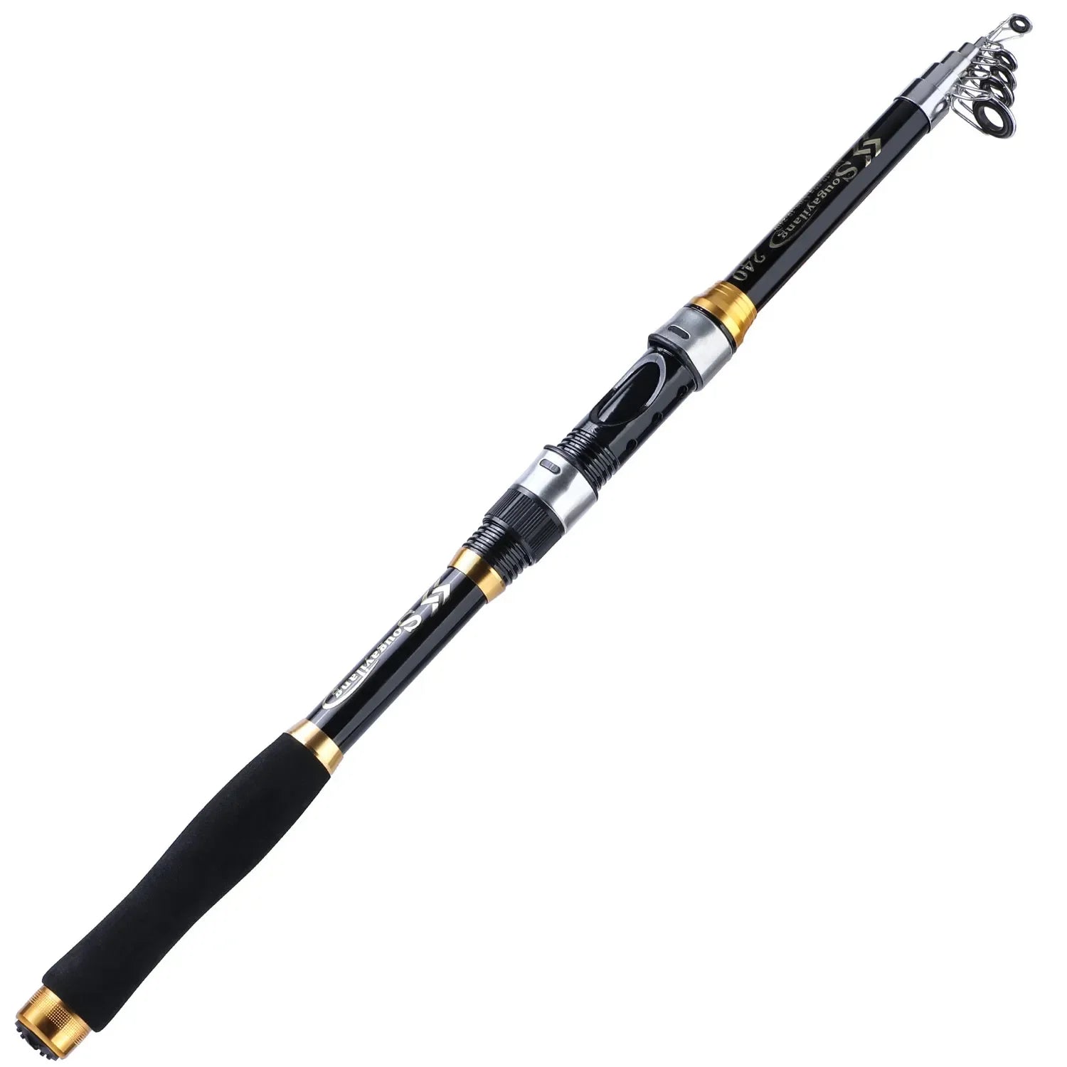 Sougayilang 2.1m-3.6m Spinning Fishing Rod Carbon Trout Carp Telescopic Fishing Pole Lure Fishing Rod Tackle