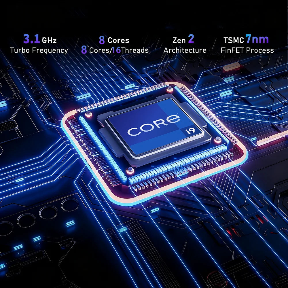 15.6' Laptop Computer Windows 11 Core I9-10980HK PC Gamer 16GB RAM Fingerprint Unlock Notebook Laptops Backlight Study Computer