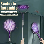 Automatic Mosquito Swatter, Telescopic, Rotatable Mesh For Wider Coverage, USB Charging, Fast, Long Standby Time