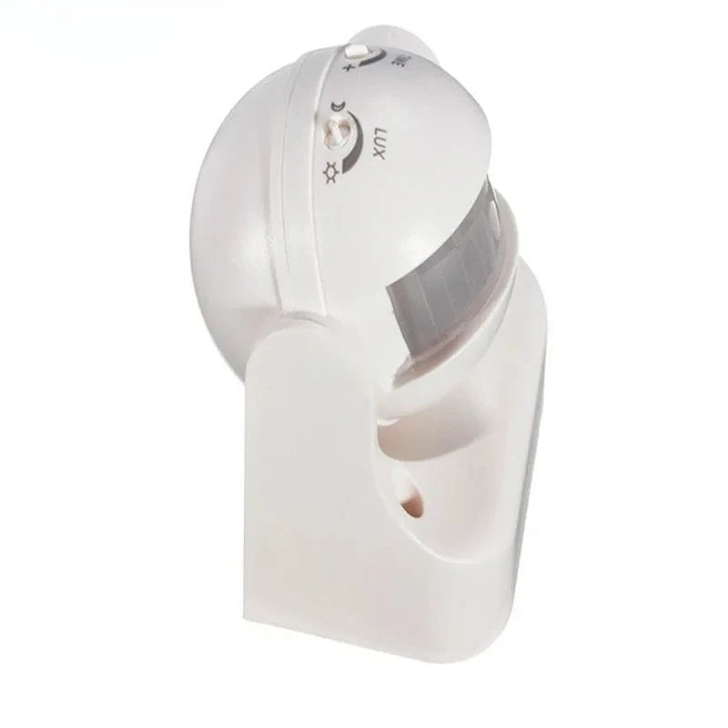 Secure and illuminate your outdoor space with this IP44-rated round mini PIR infrared motion sensor detector—featuring smart delay light switching for convenience and energy savings!