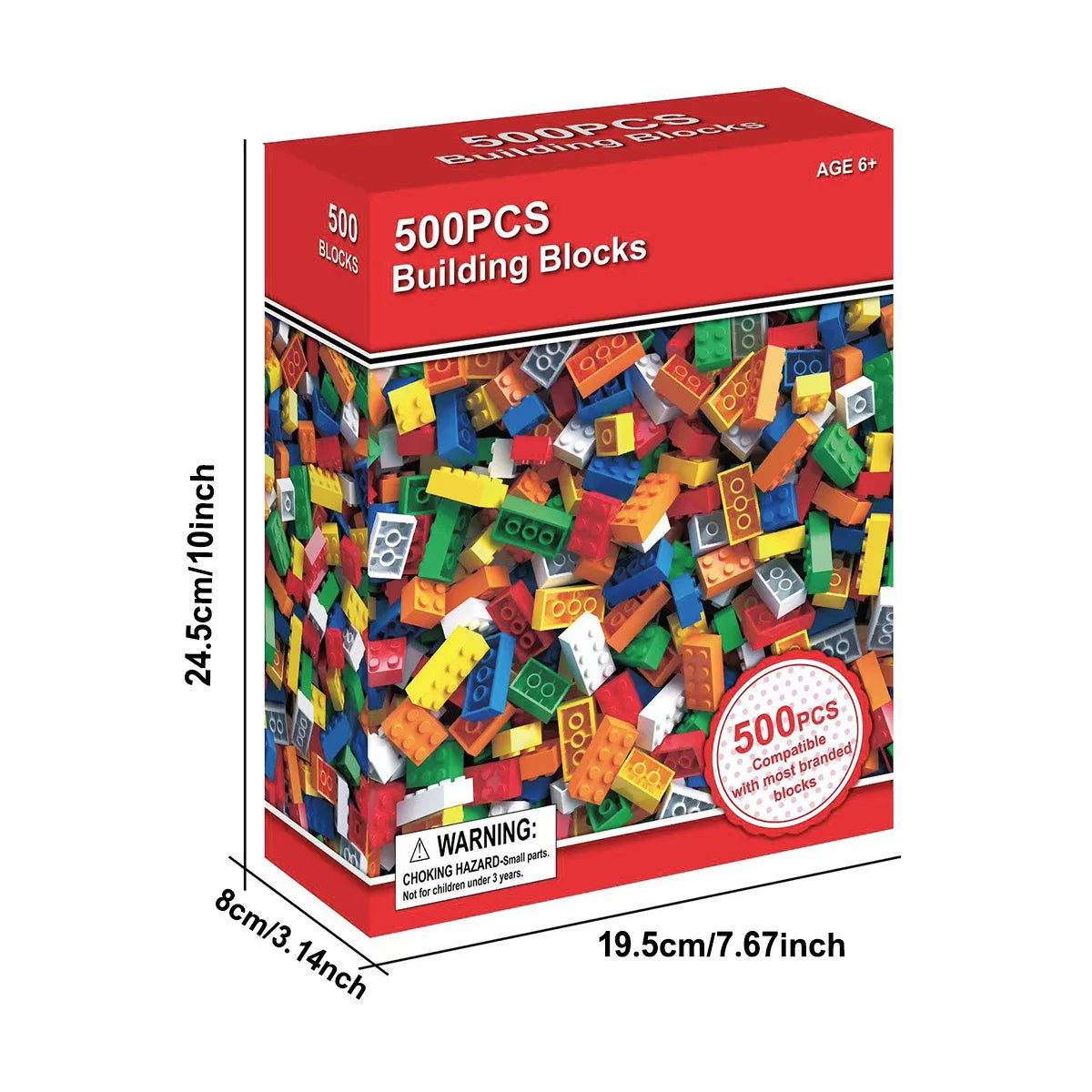 500-1000 DIY creative building blocks bulk set Urban Classic building blocks Assembled birthday gift children's educational toys
