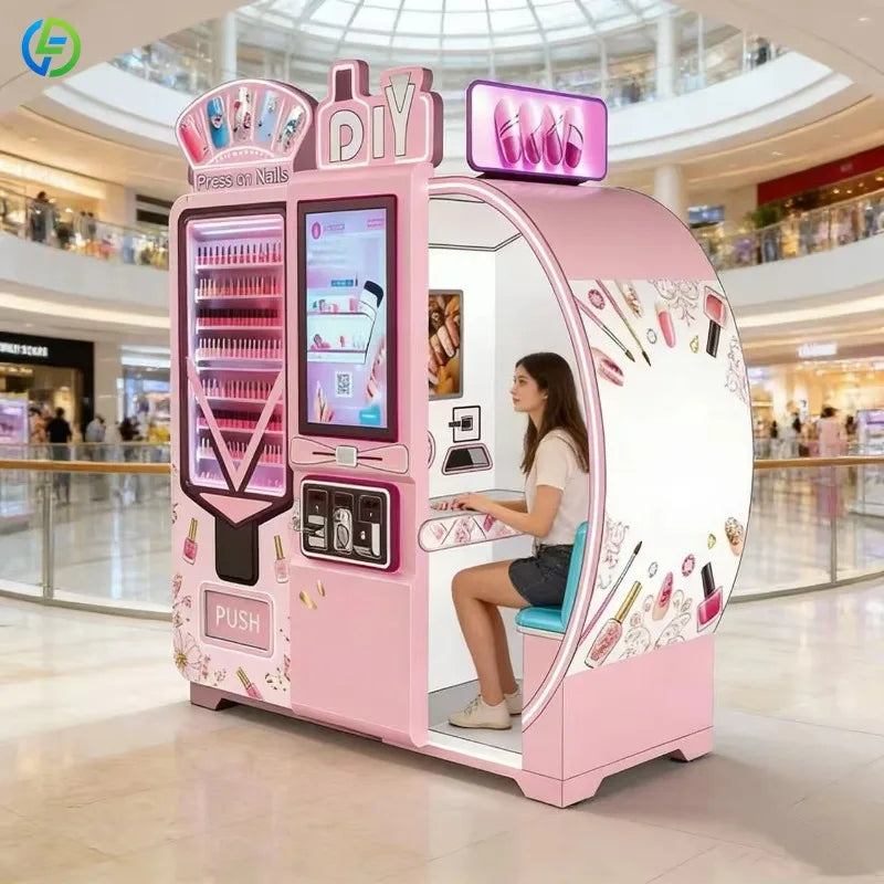 Customized Beauty Kiosk Nails DIY Nail Art 3D Printer Automatic Automatic Nail Art Printing Vending Machine for Mall