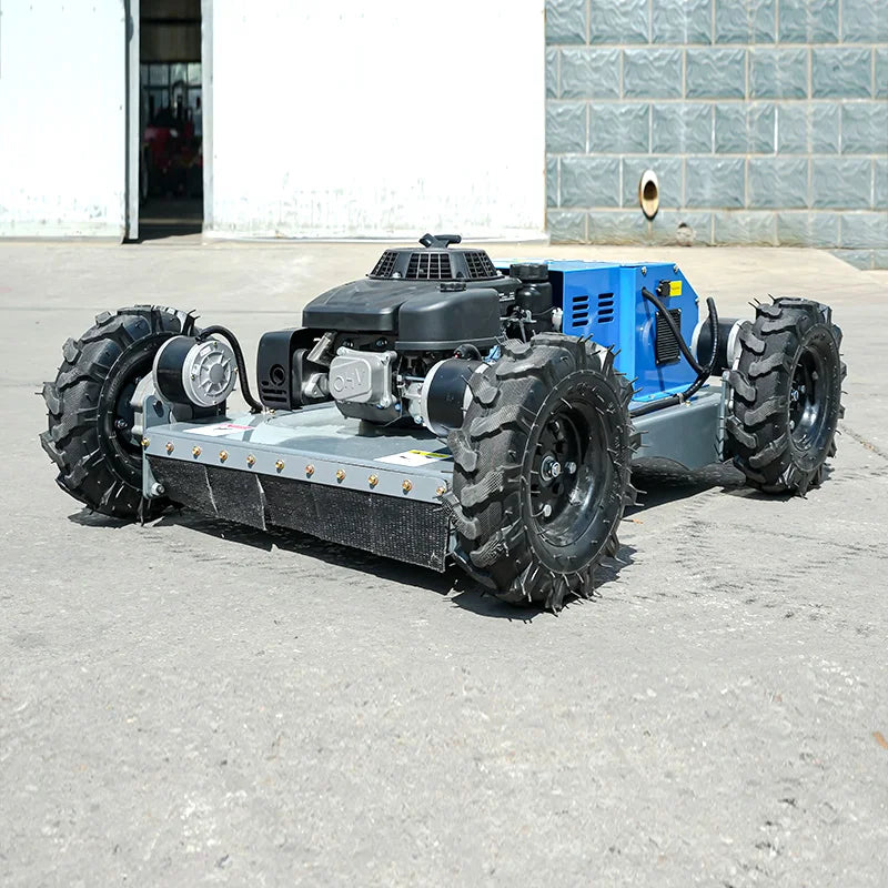 SH-550S Customized Agriculture Remote-Controlled Robotic Flail Mower Diesel Zero Turn Remote Control Track Lawn Mower for Sale