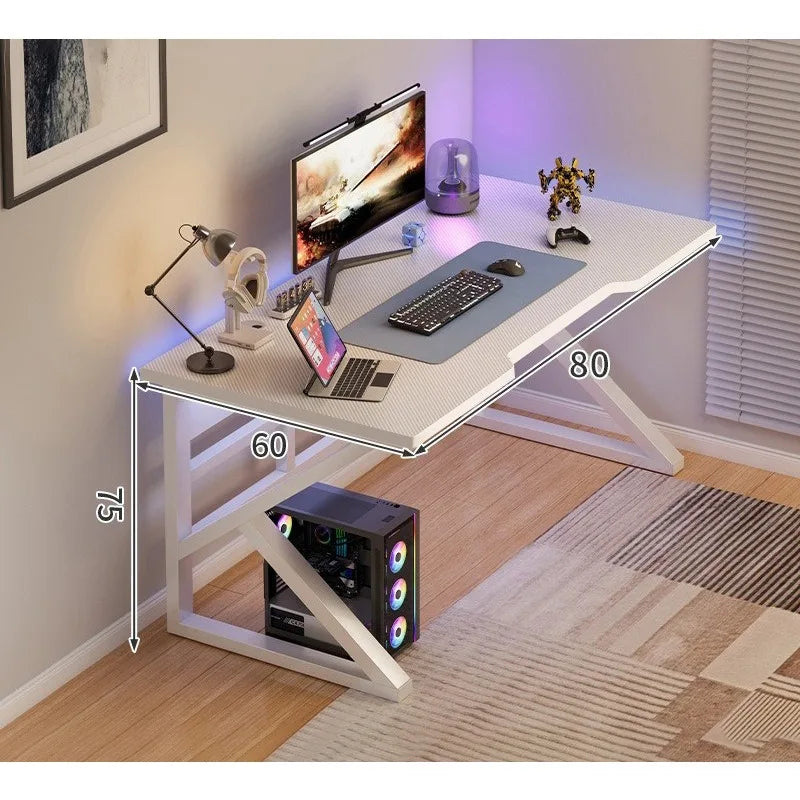 Gaming table Household desktop computer table with shelves Office table and chair Simple desk Bedroom learning writing table