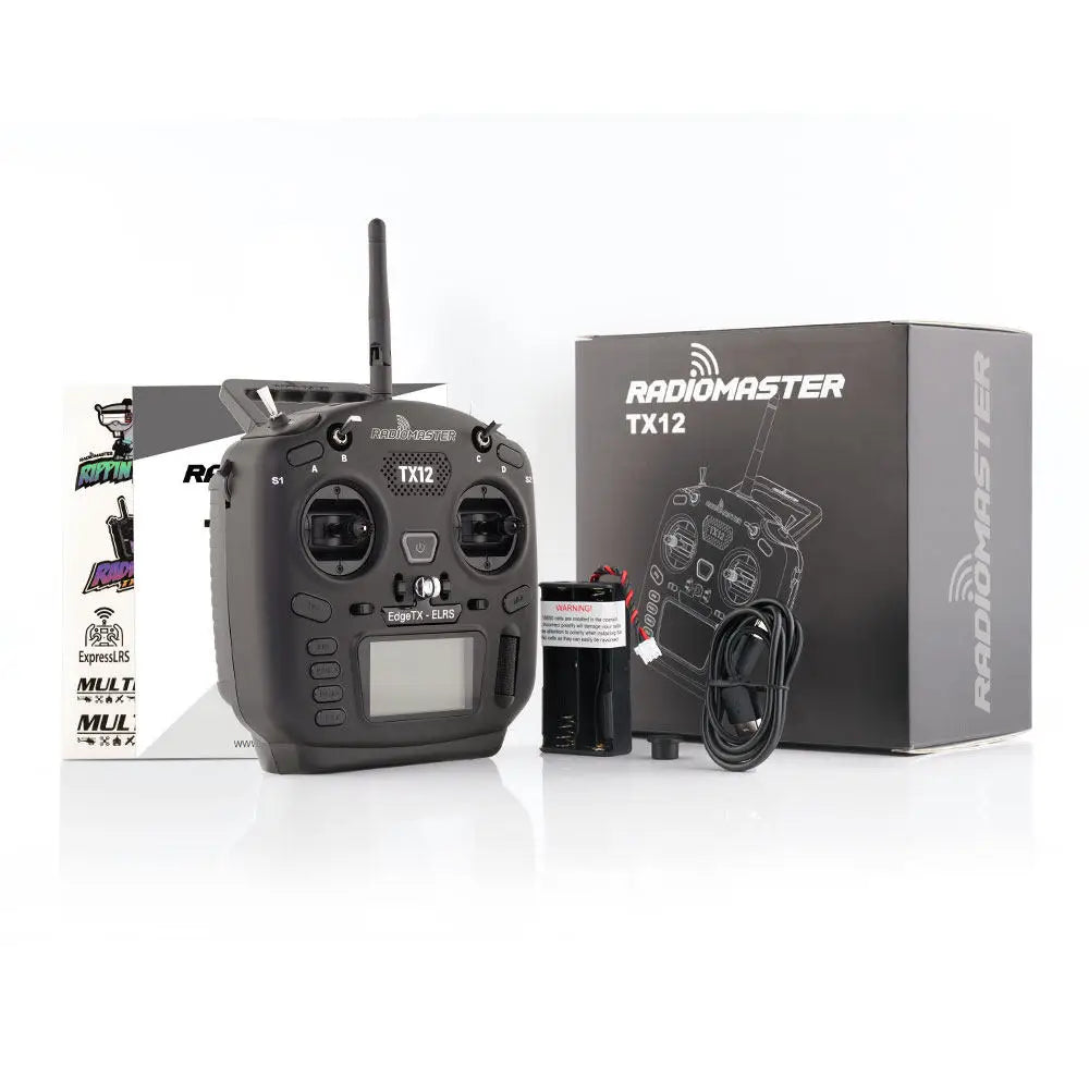 Radiomaster TX12 MK2 Radio Transmitter with ELRS Hall Sensor Gimbals, Open Source RC Controller for FPV Drone, RC Airplane, Flig