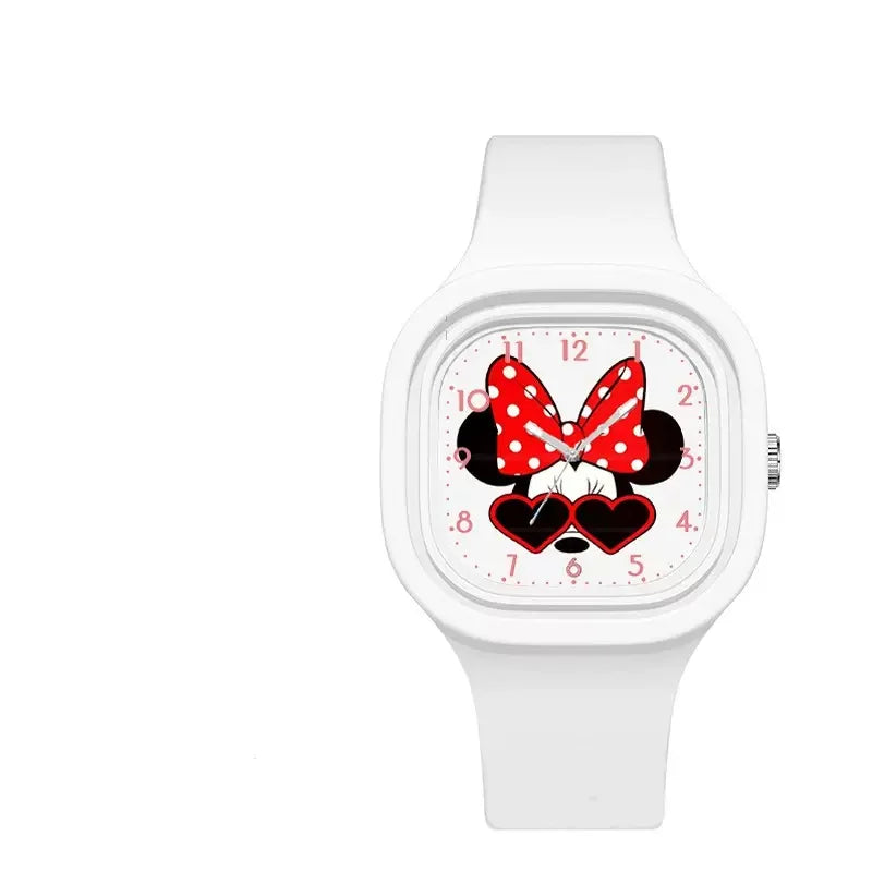 Mickey Minnie Mouse Children Watches Kids Boy Girl Cute Anime Cartoon Primary School Student Fashion Watch Birthday Gift