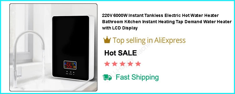 EU/US Plug 3500W Electric Thankless Mini Instant Hot Water Heater 220/110V bathroom Faucet Tap Heating 3 Seconds Instant Heating