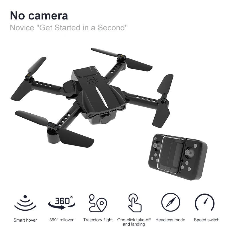 Black K11 Mini Finger Drone Pocket 4k Movie Lens RTF Foldable Brushless Quadcopter Wide Angle Anti Shake Camera Beauty Effect