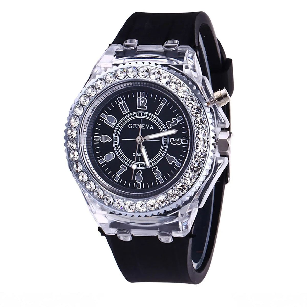 Luminous Colorful LED Luminous Watch for Male and Female Students, Fluorescent Quartz Hand for Male and Female Students