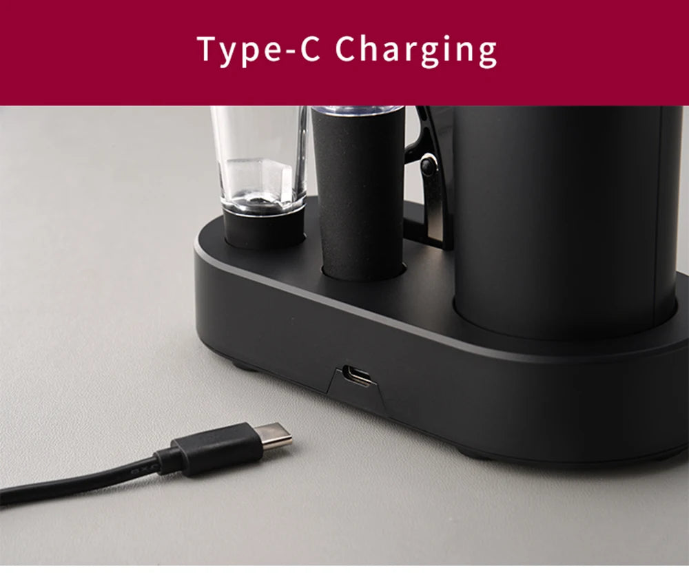 Pop open your favorite bottle effortlessly with this electric wine bottle opener—stylish, quick, and hassle-free!