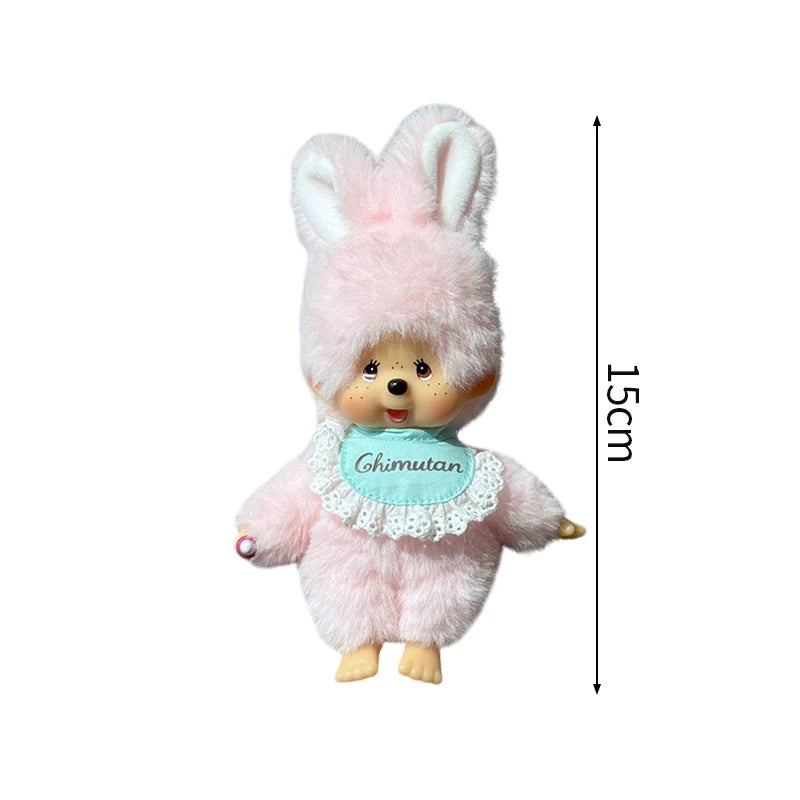 Monchhichi Plush Keychain Kawaii Monchichi Pendant Backpack Charms Cartoon Monchich Keyring Party Favor Gifts 키티 몬치치 モンチッチ