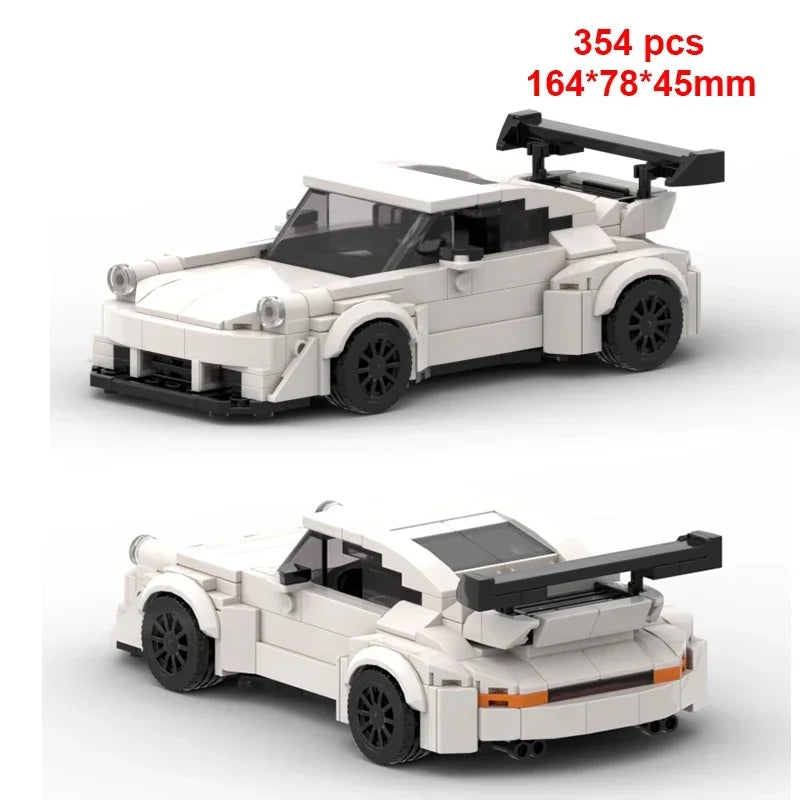 Technical Car Speed Racing Building Blocks Bricks Sets Sports Car MOC Garage City Vehicle Creative Toys For Kids