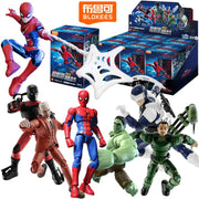 BLOKEES Spider-Man: Brand New Day‌ Gwen Stacy Venom‌ Doctor Octopus Miles Morales Hulk Anime Figure Model Blind Box Toys Gifts