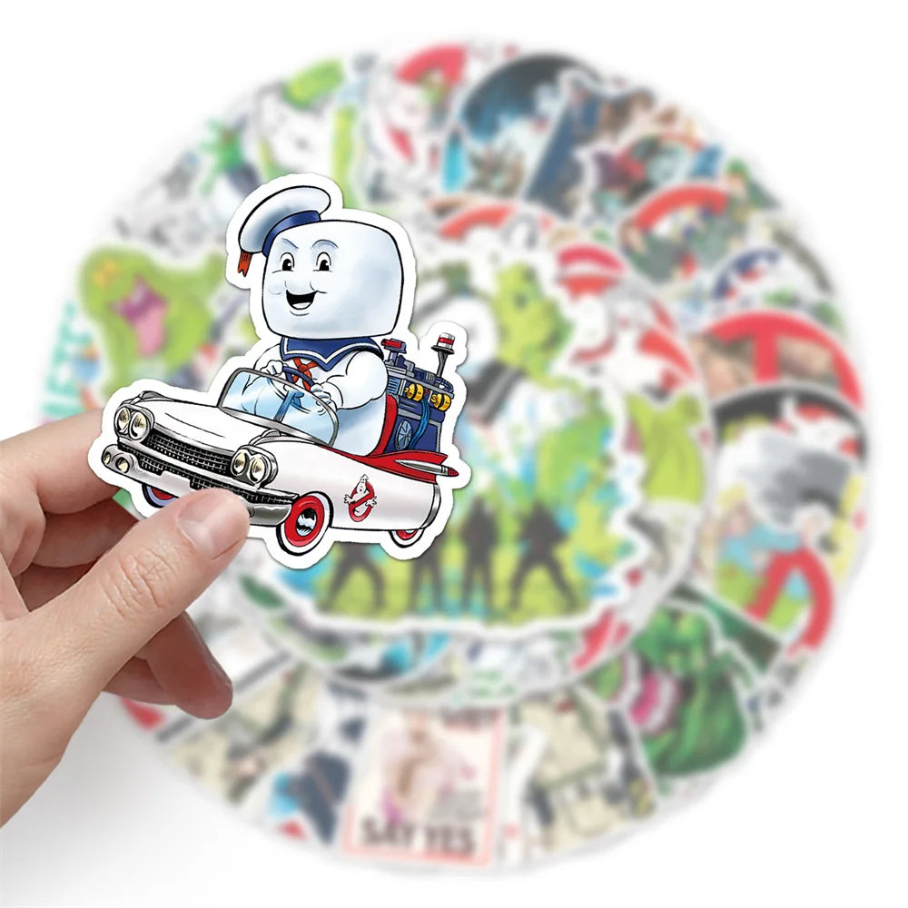 50PCS Personalized American TV Ghostbusters Graffiti Stickers DIY Skateboard Water Cup Luggage Stickers