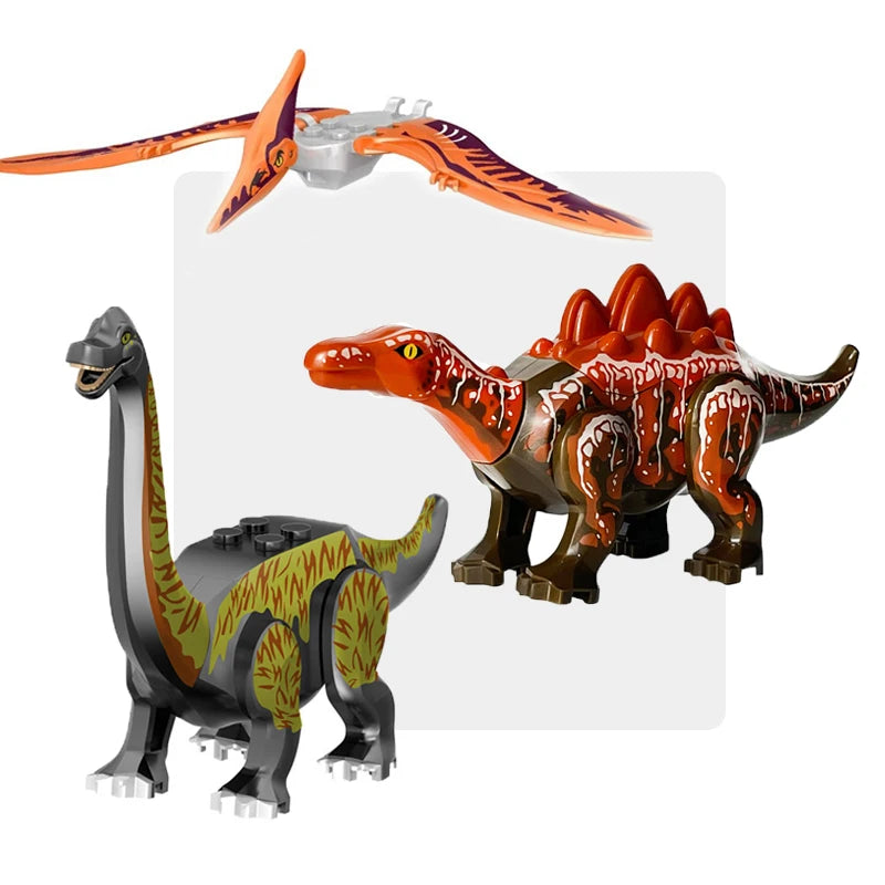 Jurassic Cool Dinosaurs World Triceratops Velociraptor Indominus T-Rex Model Assemble Building Blocks Toys For Children Boy Gift