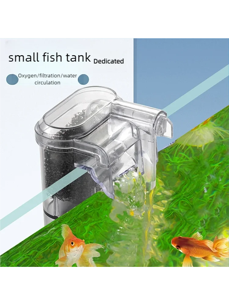 New Suspended Filter For Fish Tanks, Mini Filter, USB, 2.5W, 250H/L Suitable For Fish Tanks Below 30cm, Aquariums