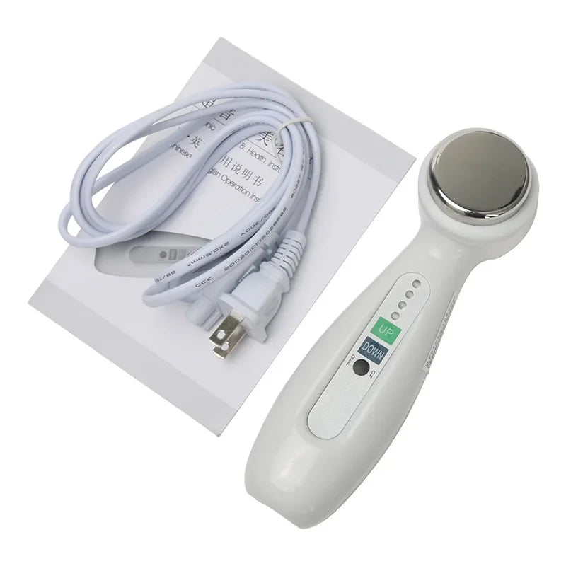 1Mhz 3Mhz Electric Ultrasonic Face Cleanser Massager 7 Colors Photon Sonic Lifting Facial Skin Care Anti Aging Wrinkle Removal