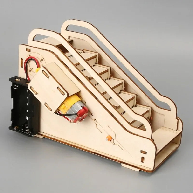 Children's science and education experiment models, children's DIY escalator assembly toys, children's DIY gifts