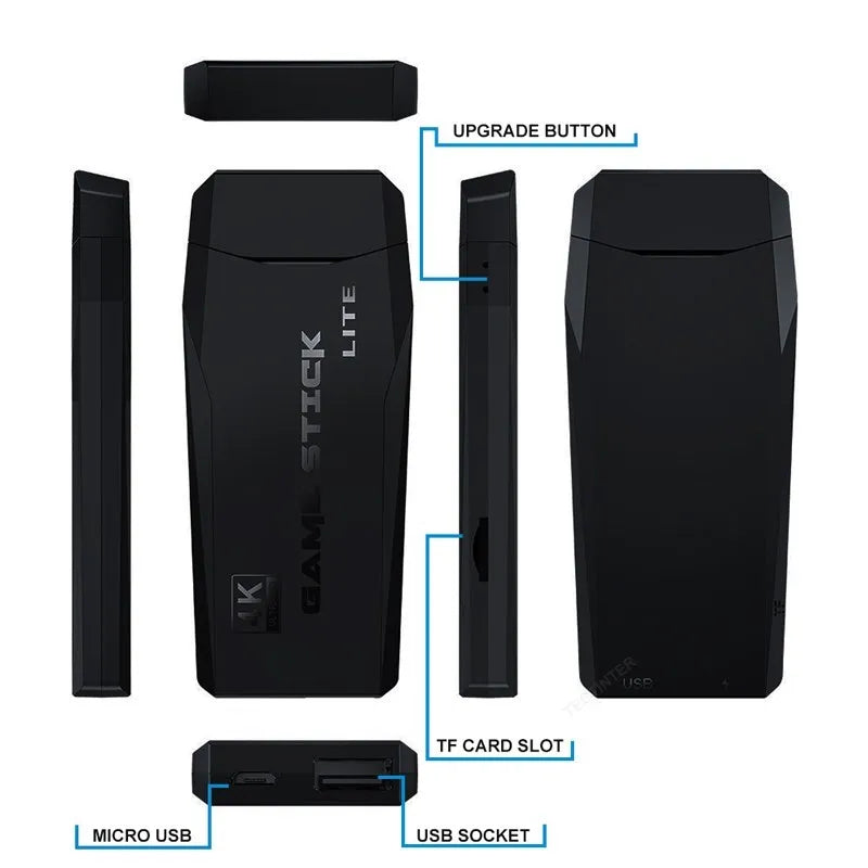 Video Game Console Built-in 20000 Games Wireless Controller TV Game Stick 4K