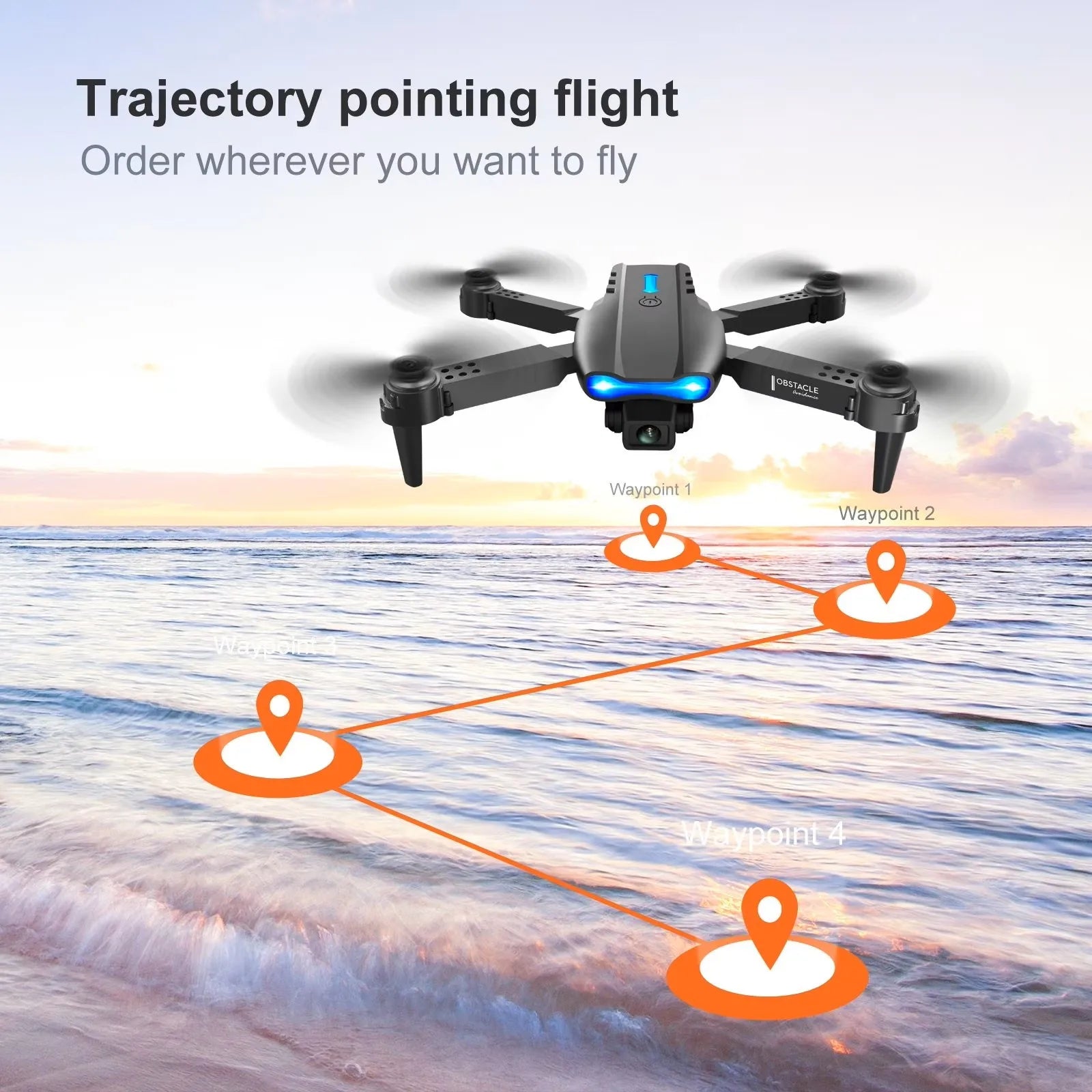 The 2026 Upgraded E88PRO MAX Foldable Drone Features Dual Cameras, Extra Batteries, an 8K Screen for Remote Control, and One-click Return-to-home Functionality. Suitable for Beginners, It's an Ideal Independence Day or Holida