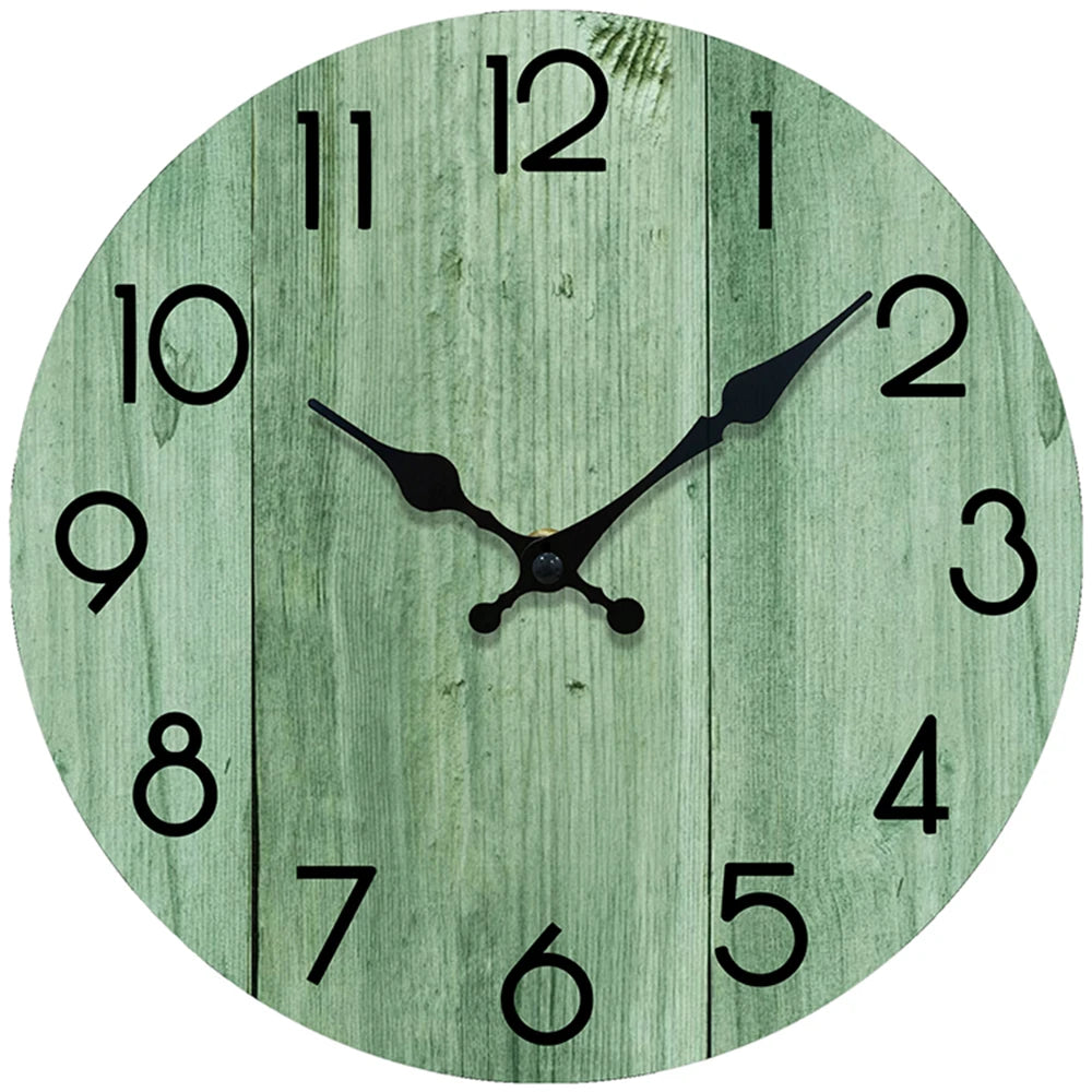 10 Inch Modern Wooden Wall Clock Minimalist Decor for Living Room Bedroom Non Ticking Clock Stylish Gift Home Decor Enthusiasts