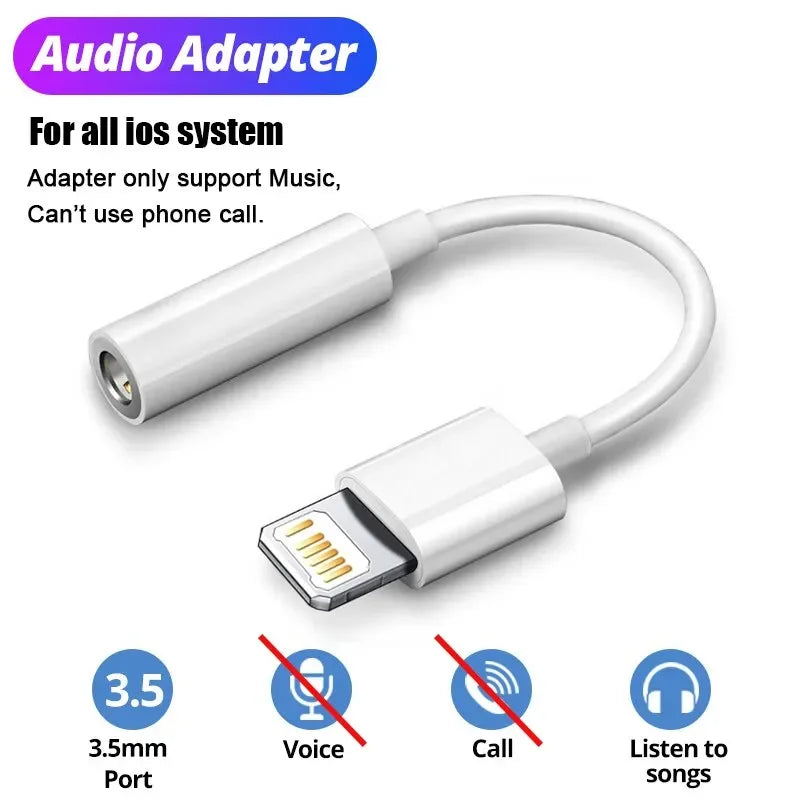 Lighting Headphone Adapter for iPhone