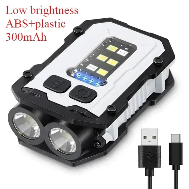 Tactical Portable Work Light EDC Flashlight Tool Mini LED Flashlight Outdoor Camping Hiking Tool MOLLE Flash Light Rechargeable