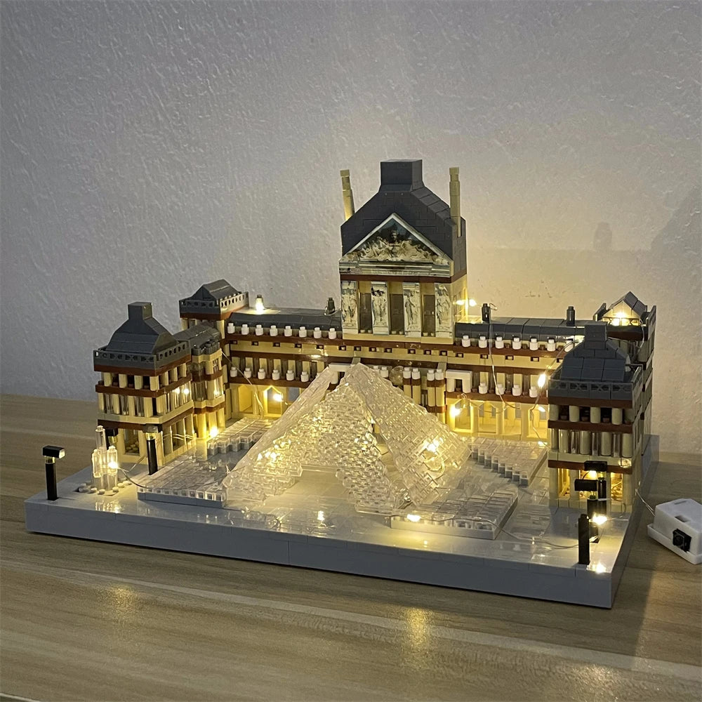 Knew Built Exquisite Paris Eiffel Tower Micro Mini Building Blocks Toys Set: LED Illuminated, Perfect Gift Illuminate Your World