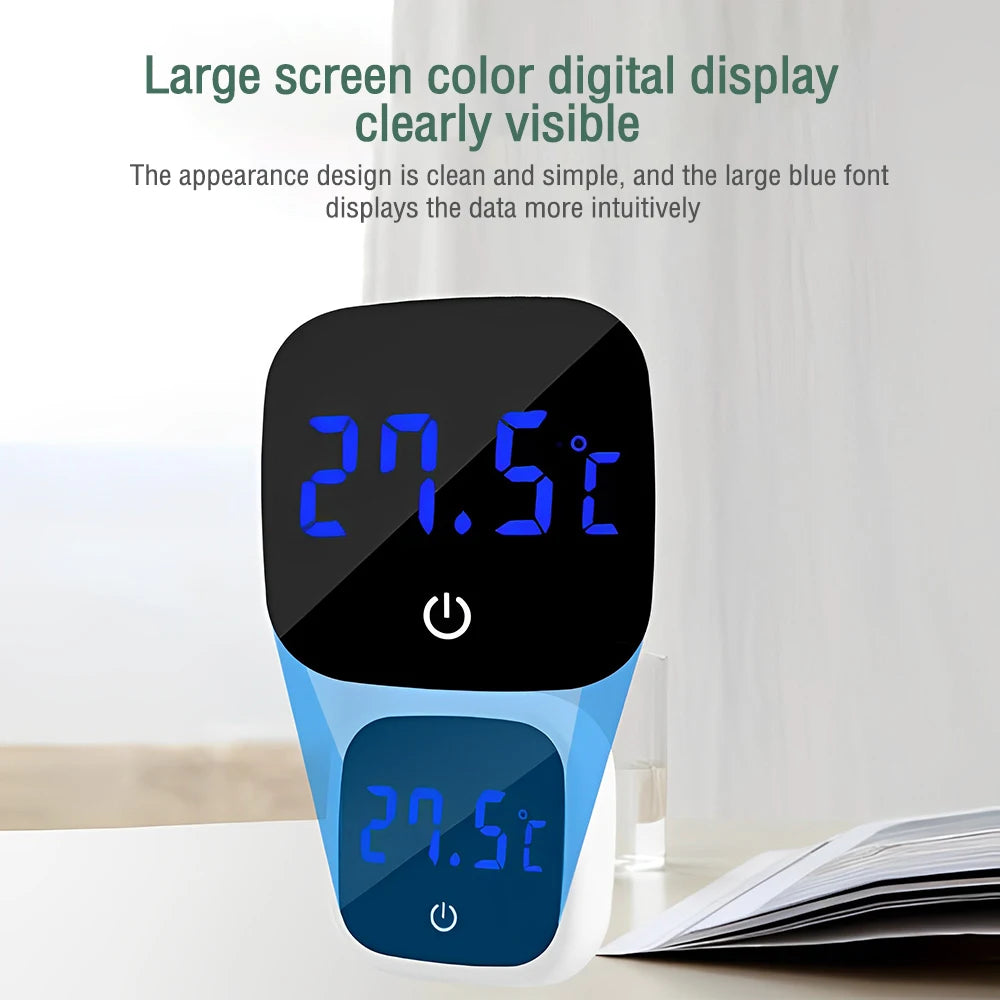 Fish Tank Thermometer High-precision Led Digital Display Electronic Aquarium Thermometer Tester Meter Gauge Dual Display White