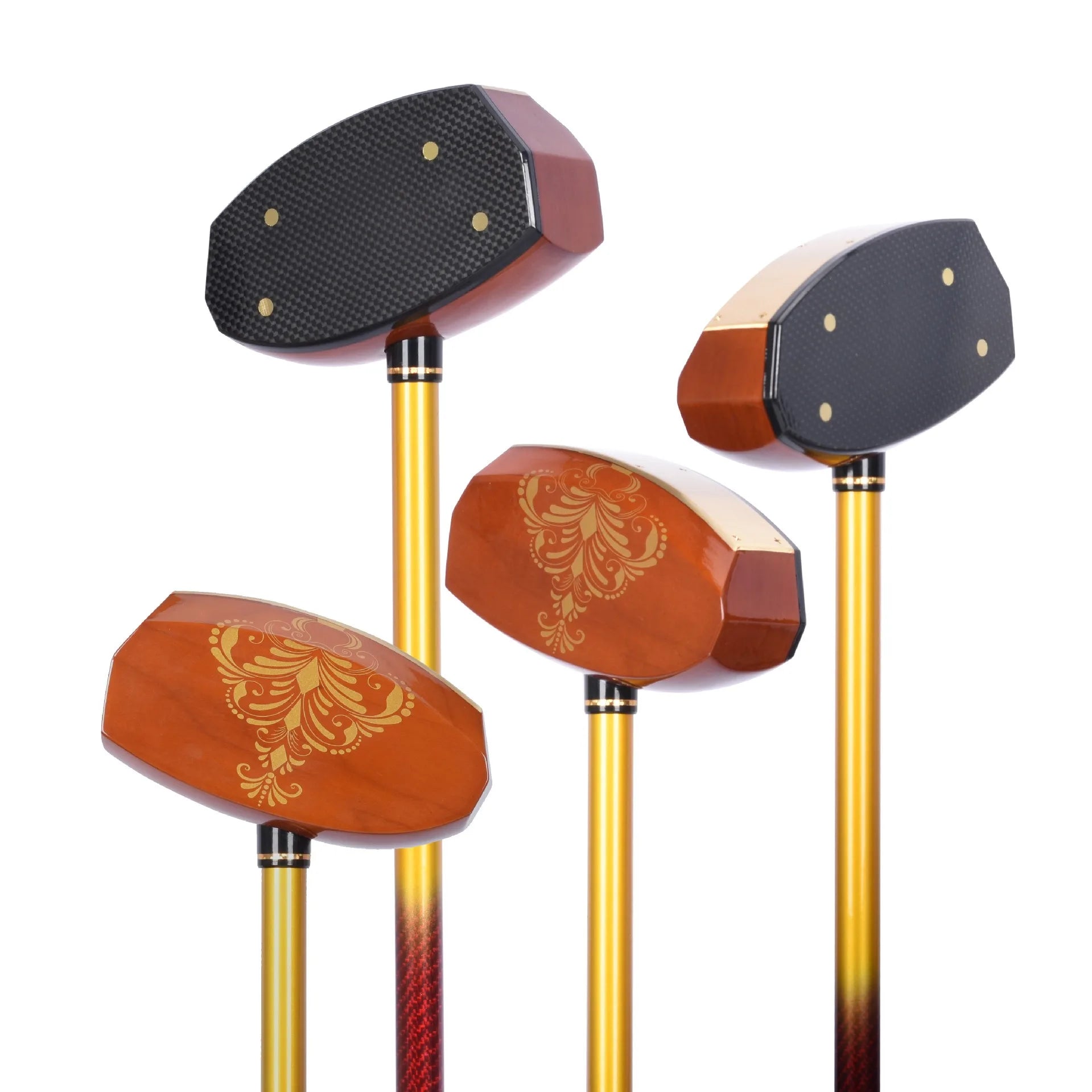 Park Golf Clubs Lightweight Maple Wood Graphite Shaft TPE Grip for Men and Women Low Center Wooden Heads