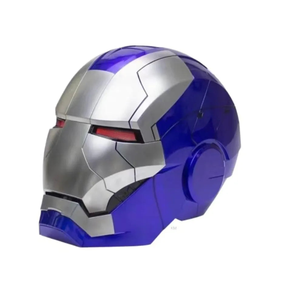 Iron Man Mk5 Helmet 1:1 Wearable Voice Control 3 Modes LED Light Jarvis Mask Open/Close Adult Cosplay Collectible Gift