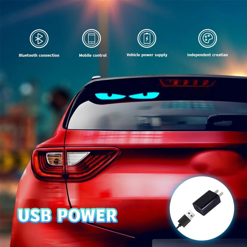 16*32 LED Devil Eye Lights for Motorcycle Windshield,Programmable Matrix Pixel Panel with App/Remote Control for Motorcycle