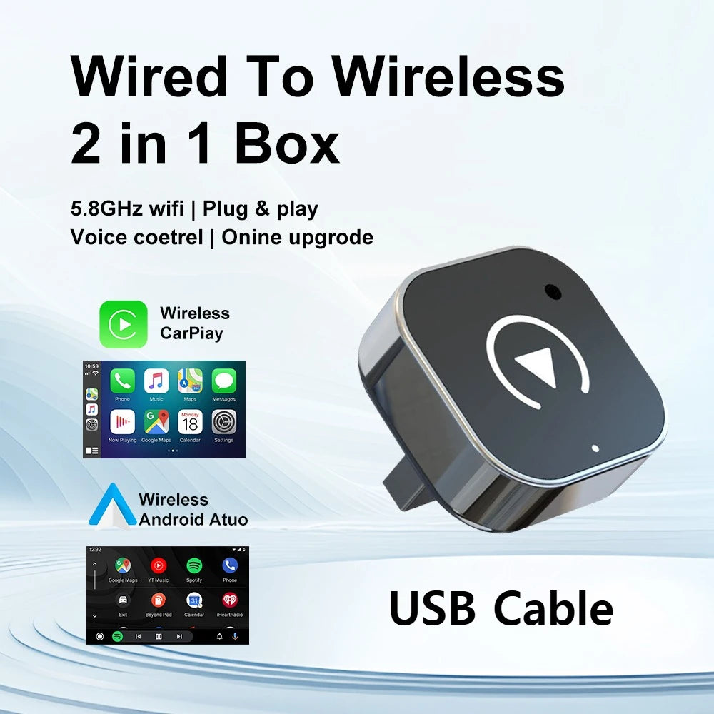 Wireless  Car Play Adapter for Apple & Android