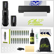Filter X40 Tattoo Machine  Printer Kit 7 Strokes 2.0-4.0mm Tattoo Machine Pen with Extra OLED Digital Display 1600mAh Battery