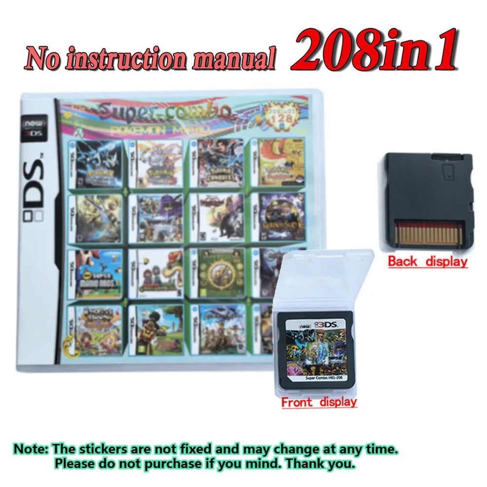 4300 in 1  Pokemon Game Cards DS NDS 3DS 3DS NDSL